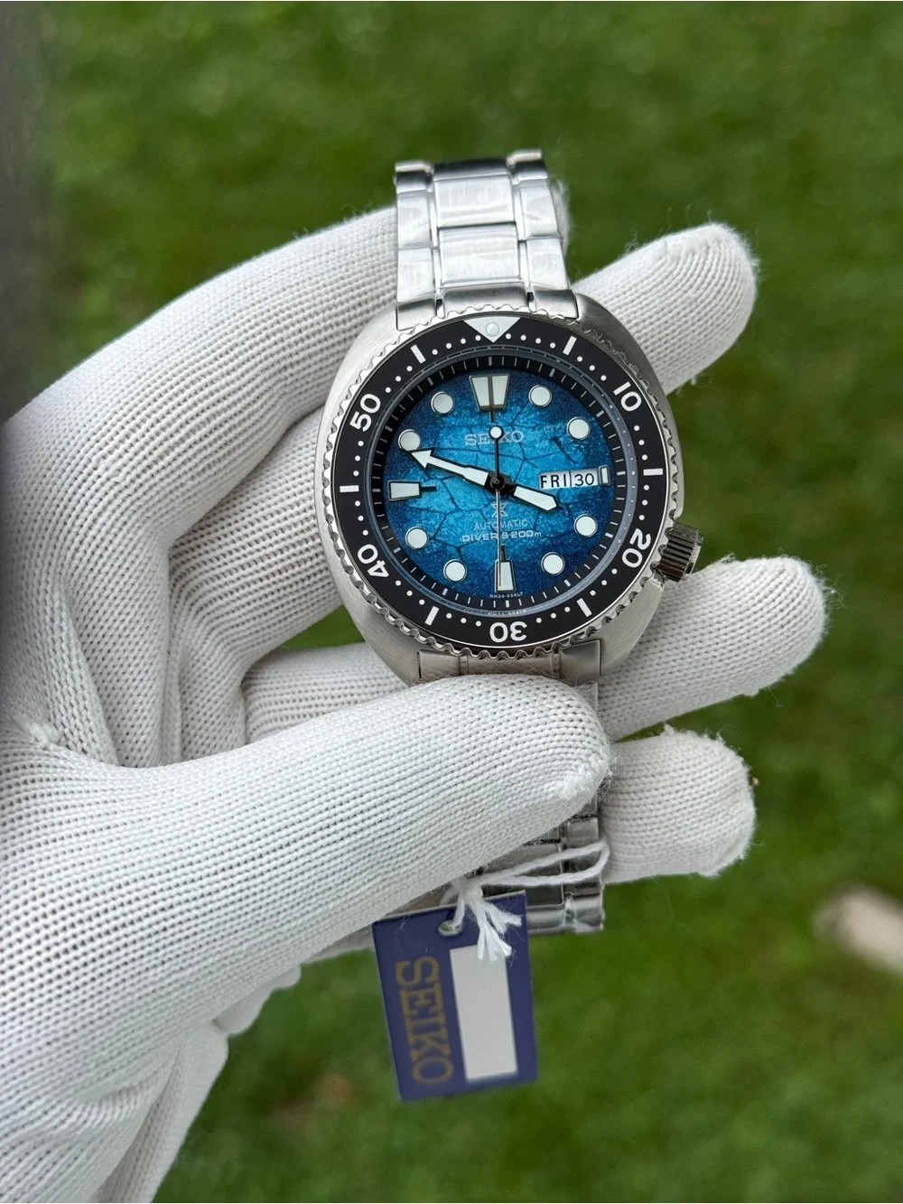 Seiko Prospex Special Edition Blue Dial Automatic Stainless Steel Watch mens